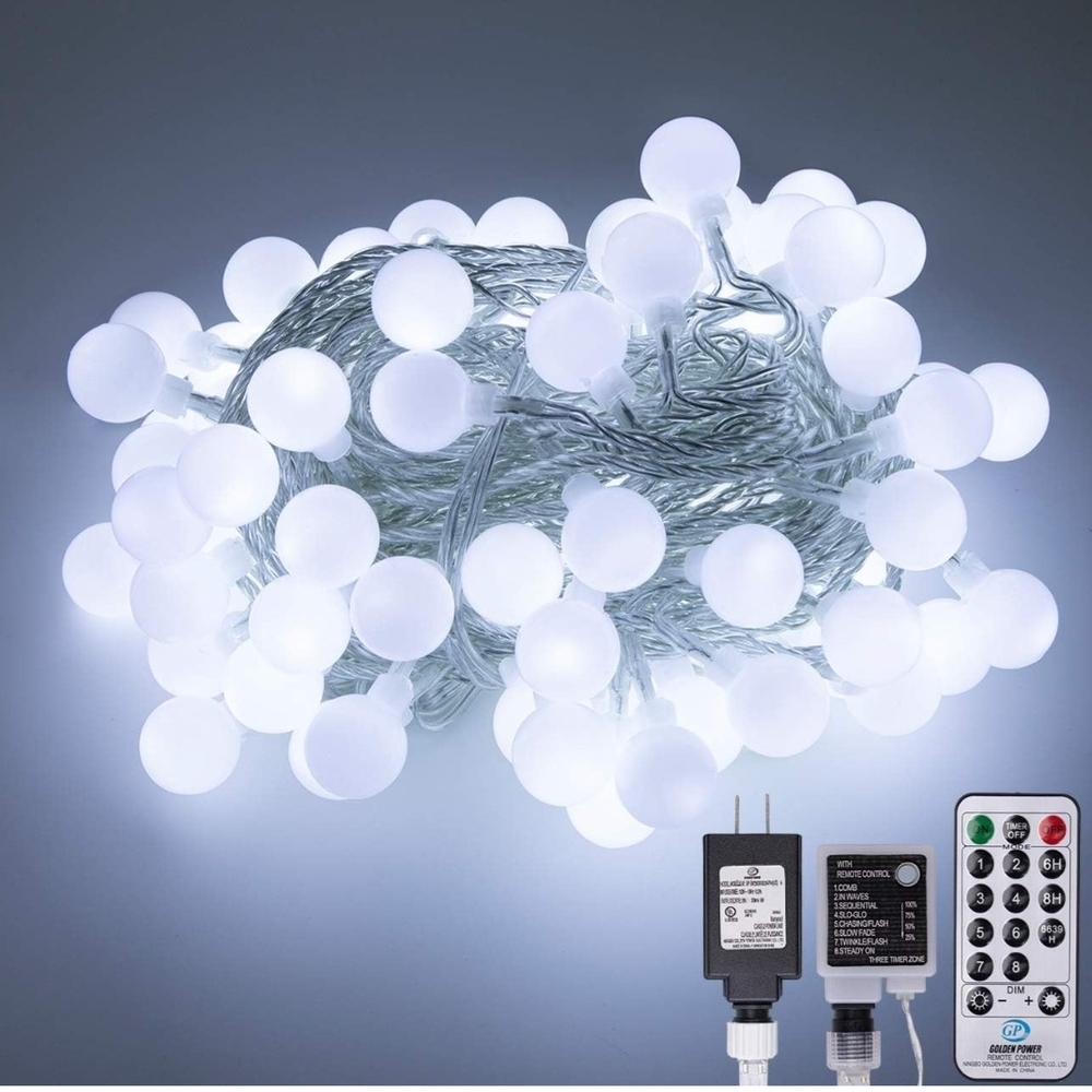 LED String Lights with Remote, Bright White
